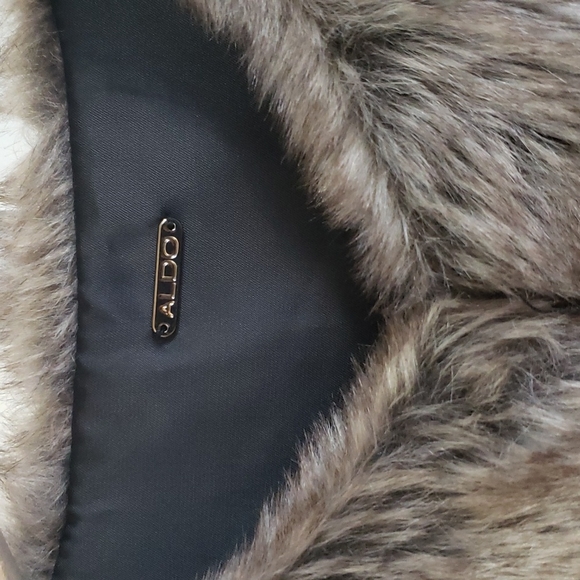 ALDO Faux Fur Vest - Black - Picture 4 of 9